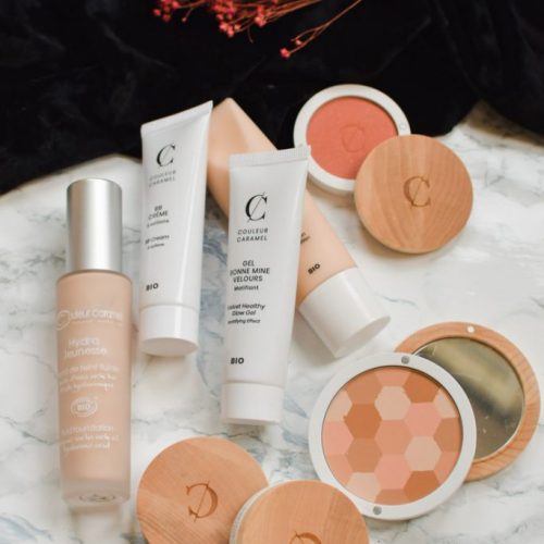 produits couleur caramel : blush, crèmes, bronzer